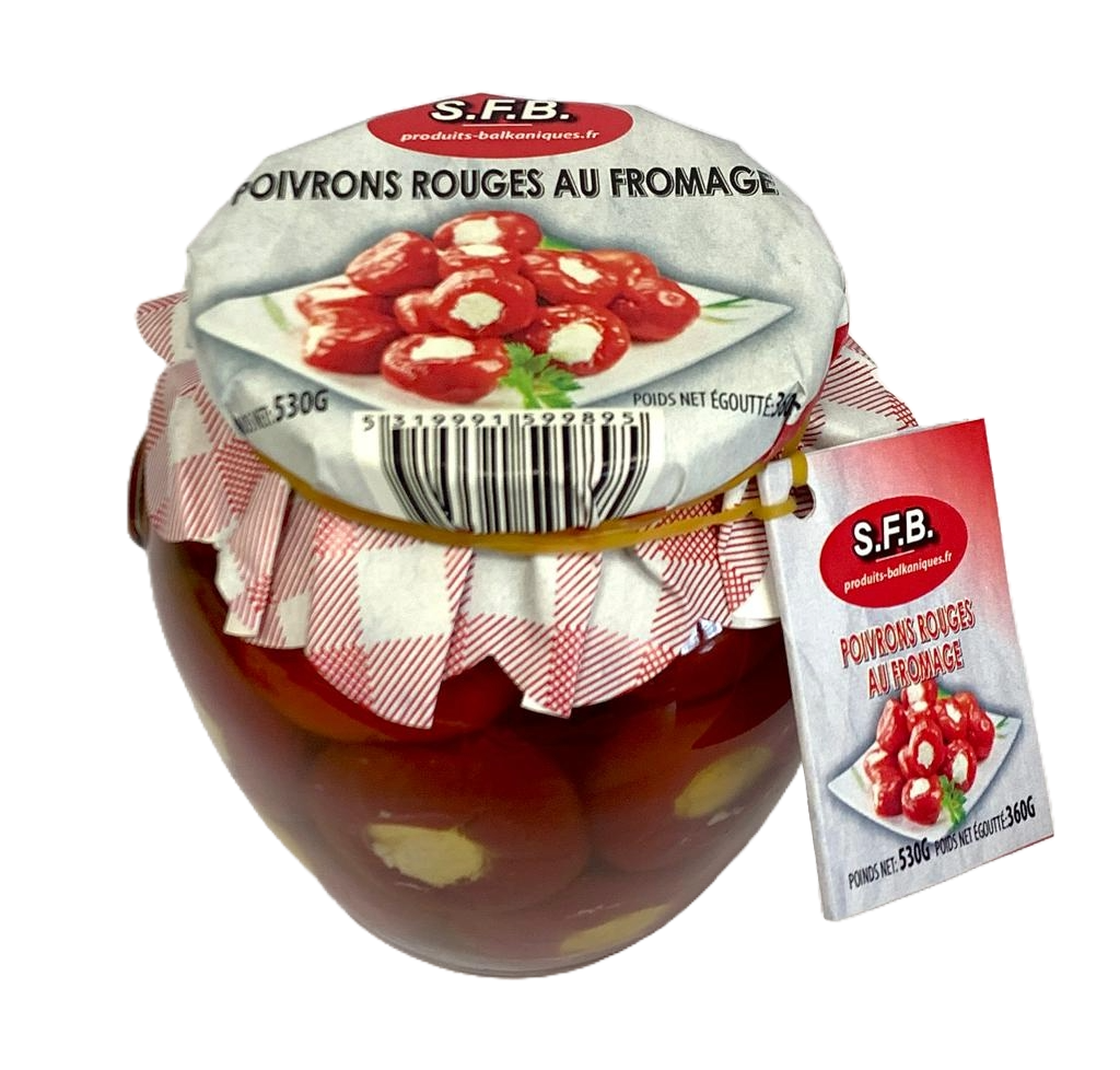 Poivrons cherry rouges au fromage amphora 550g